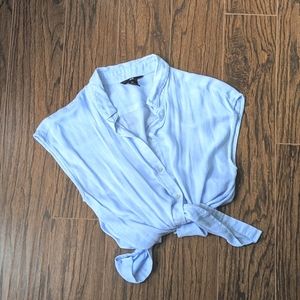 H&M powder blue blouse